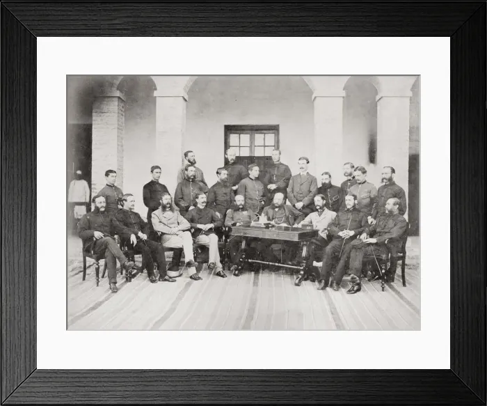 Framed Print : British army India officers of the 58th Regiment 1869 Framed Print : British army India officers of the 58th Regiment 1869