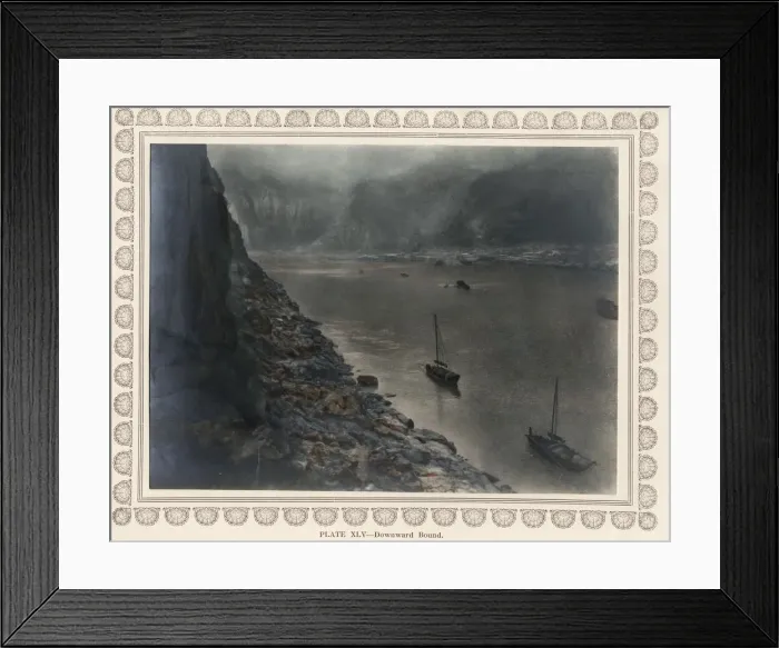 Framed Print : Photogravure, Donald Mennie, The Grandeur of the Gorges Framed Print : Photogravure, Donald Mennie, The Grandeur of the Gorges