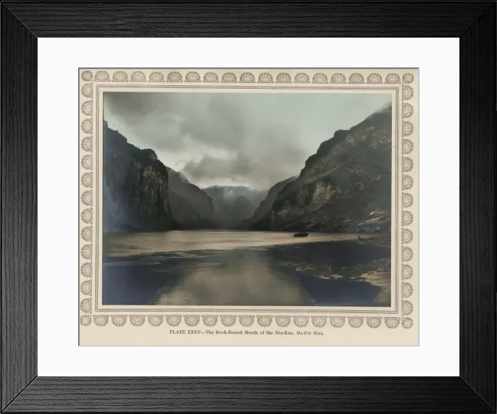 Framed Print : Photogravure, Donald Mennie, The Grandeur of the Gorges Framed Print : Photogravure, Donald Mennie, The Grandeur of the Gorges