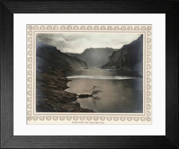 Framed Print : Photogravure, Donald Mennie, The Grandeur of the Gorges Framed Print : Photogravure, Donald Mennie, The Grandeur of the Gorges