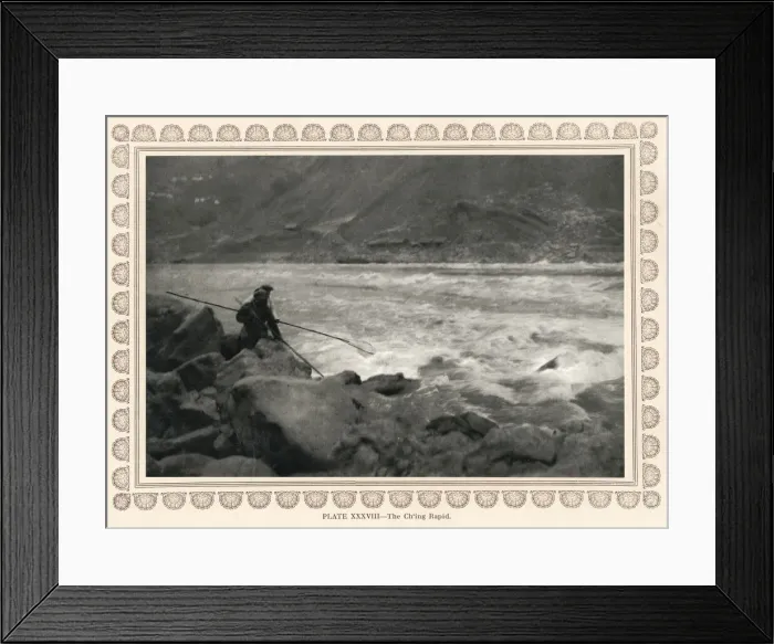 Framed Print : Photogravure, Donald Mennie, The Grandeur of the Gorges Framed Print : Photogravure, Donald Mennie, The Grandeur of the Gorges