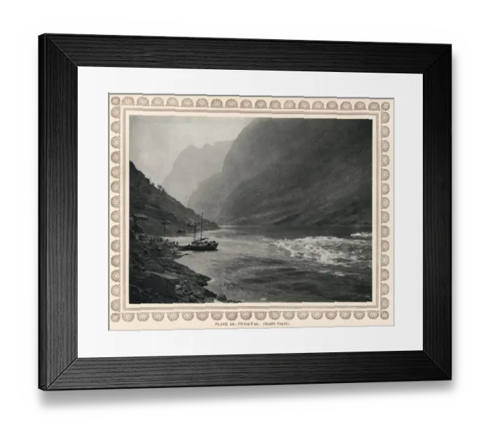 Framed Print : Photogravure, Donald Mennie, The Grandeur of the Gorges Framed Print : Photogravure, Donald Mennie, The Grandeur of the Gorges