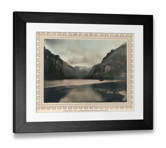 Framed Print : Photogravure, Donald Mennie, The Grandeur of the Gorges Framed Print : Photogravure, Donald Mennie, The Grandeur of the Gorges