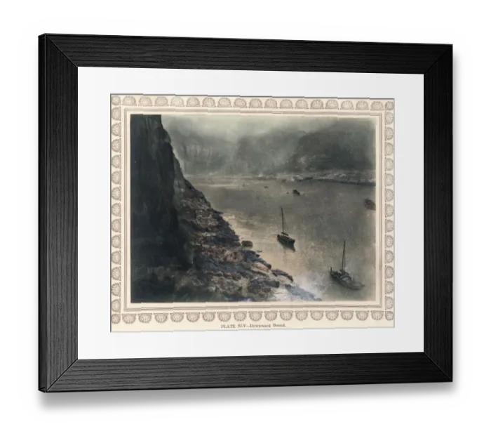 Framed Print : Photogravure, Donald Mennie, The Grandeur of the Gorges Framed Print : Photogravure, Donald Mennie, The Grandeur of the Gorges