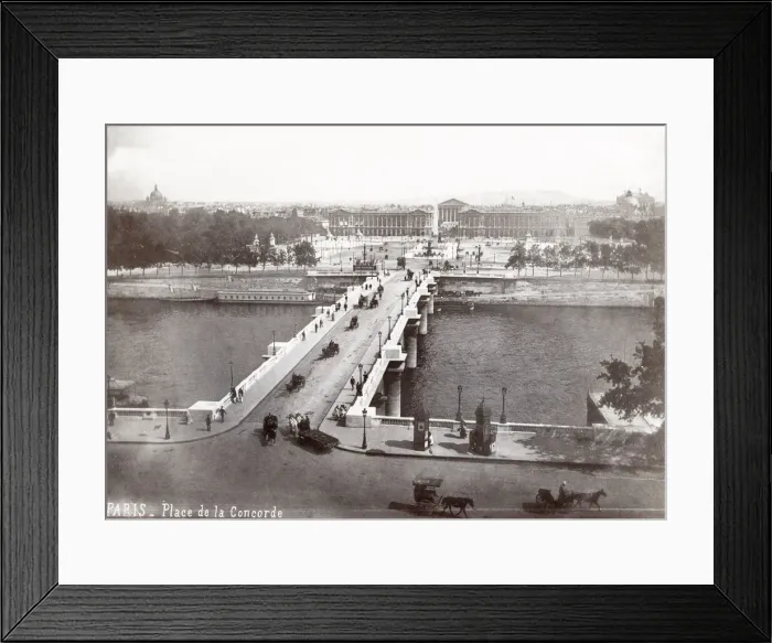 Framed Print : Bridge, River Seine, Place de la Concorde, Paris, France Framed Print : Bridge, River Seine, Place de la Concorde, Paris, France