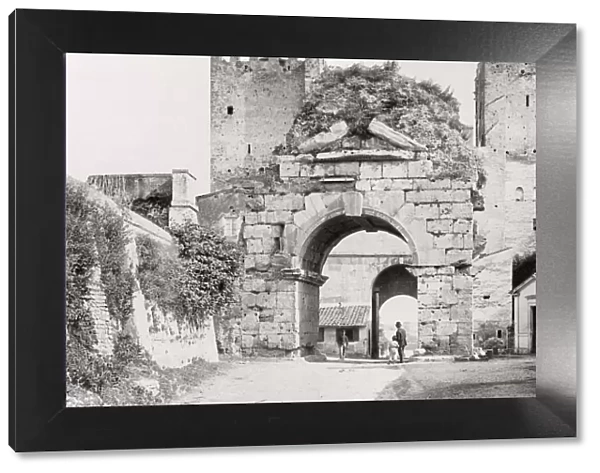 Rome, entrance to the catacombs of St Sebastian