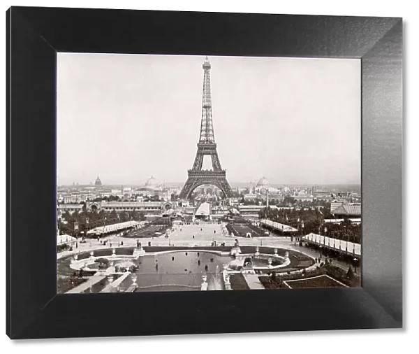 1890s France Paris - Eiffel Tower and Champs de Mars