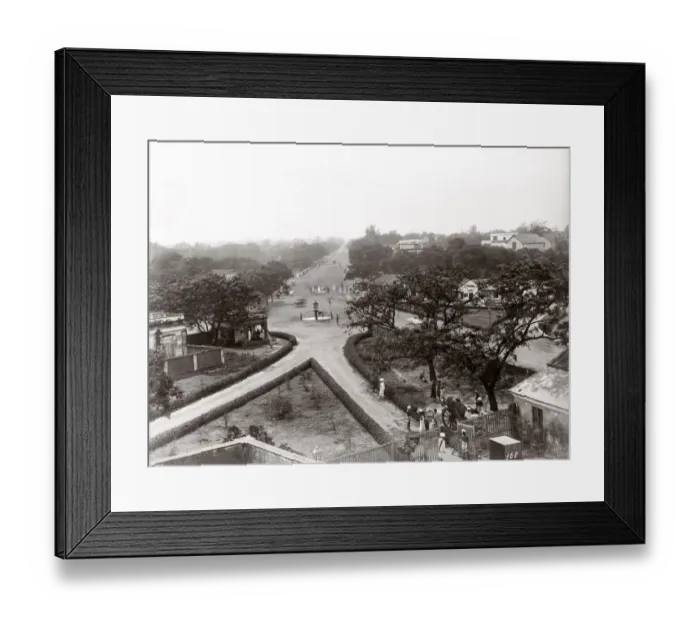 Framed Print : c. 1880s India - street scene by Orr and Barton of Bangalore Framed Print : c. 1880s India - street scene by Orr and Barton of Bangalore