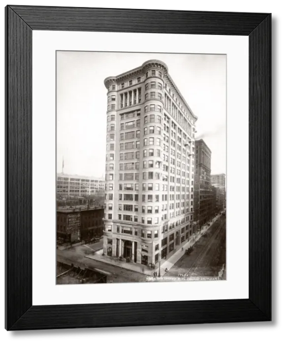 Framed Print : USA Chicago - the old Colony Building c. 1900 Framed Print : USA Chicago - the old Colony Building c. 1900