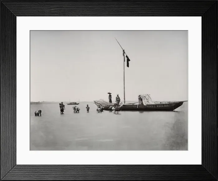 Framed Print : Picking shellfish off the bottom of the sea, Japan Framed Print : Picking shellfish off the bottom of the sea, Japan