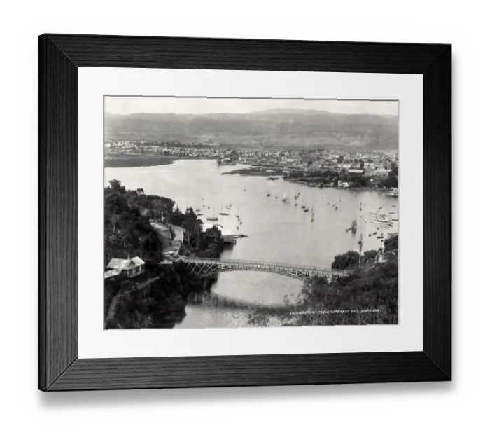 Framed Print : Launceston from Cataract Hill, New Zealand Framed Print : Launceston from Cataract Hill, New Zealand