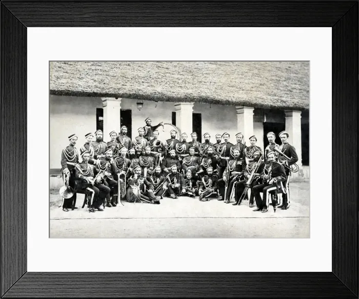 Framed Print : Band on the 2nd Dragoon Guards, India 1866 Framed Print : Band on the 2nd Dragoon Guards, India 1866