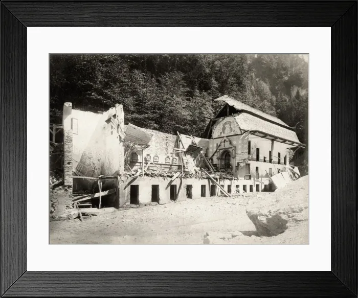 Framed Print : Chapel ruins, Saint-Gervais les Bains, France Framed Print : Chapel ruins, Saint-Gervais les Bains, France