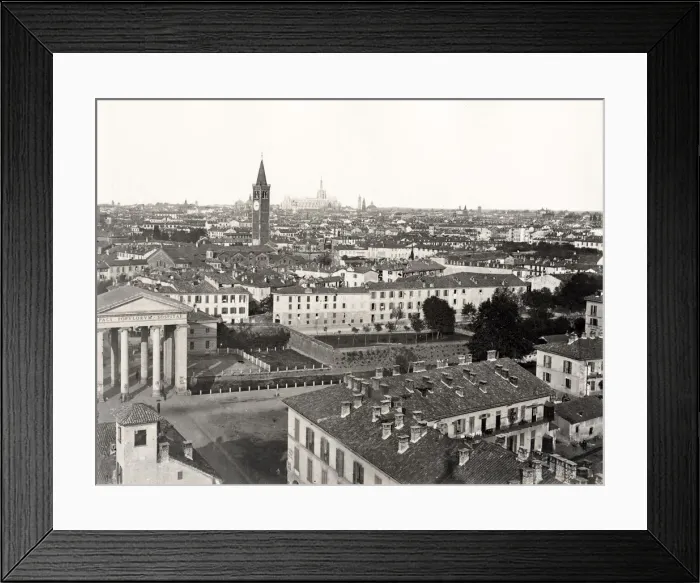 Framed Print : View of Milan, Italy Framed Print : View of Milan, Italy