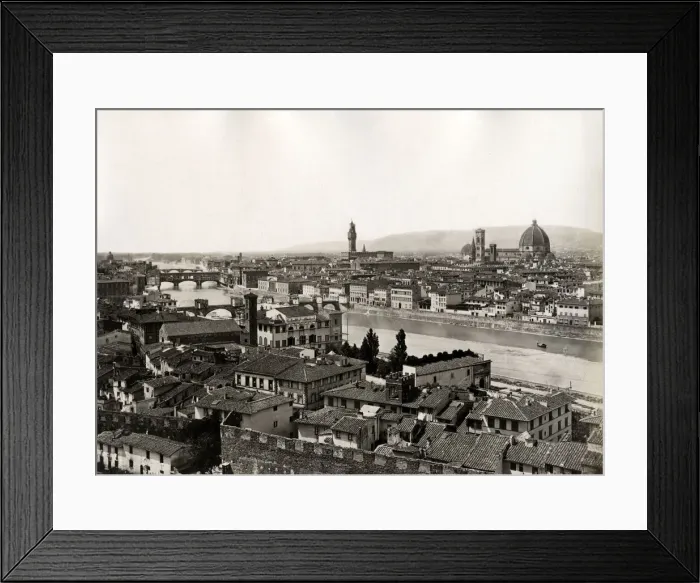 Framed Print : View of Florence across the River Arno, Italy Framed Print : View of Florence across the River Arno, Italy