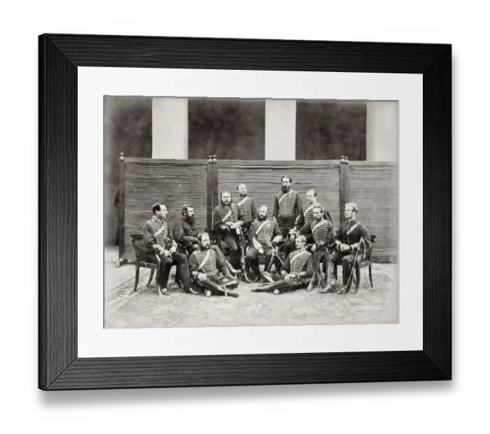 Framed Print : Army in India Royal Horse Artillery Peshawar, 1866 Framed Print : Army in India Royal Horse Artillery Peshawar, 1866