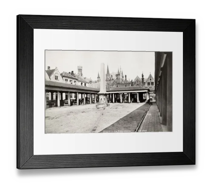 Framed Print : Bruges Belgium, the fish market, Poissonnerie Framed Print : Bruges Belgium, the fish market, Poissonnerie