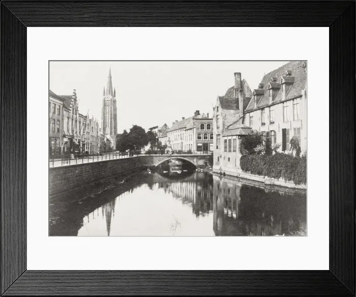 Framed Print : Bruges, Belgium, the Dyver River Framed Print : Bruges, Belgium, the Dyver River
