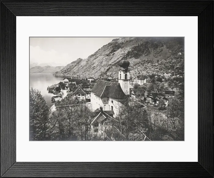 Framed Print : Gersau, Lake Lucerne, Switzerland Framed Print : Gersau, Lake Lucerne, Switzerland