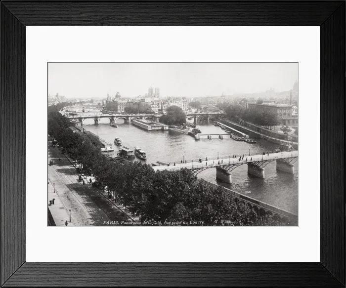 Framed Print : City of Paris up the River Seine, taken from the Louvre Framed Print : City of Paris up the River Seine, taken from the Louvre