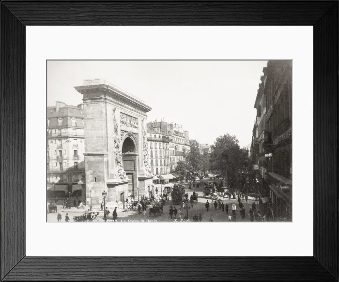 Framed Print : Porte Saint Denis, with busy traffic, Paris France Framed Print : Porte Saint Denis, with busy traffic, Paris France