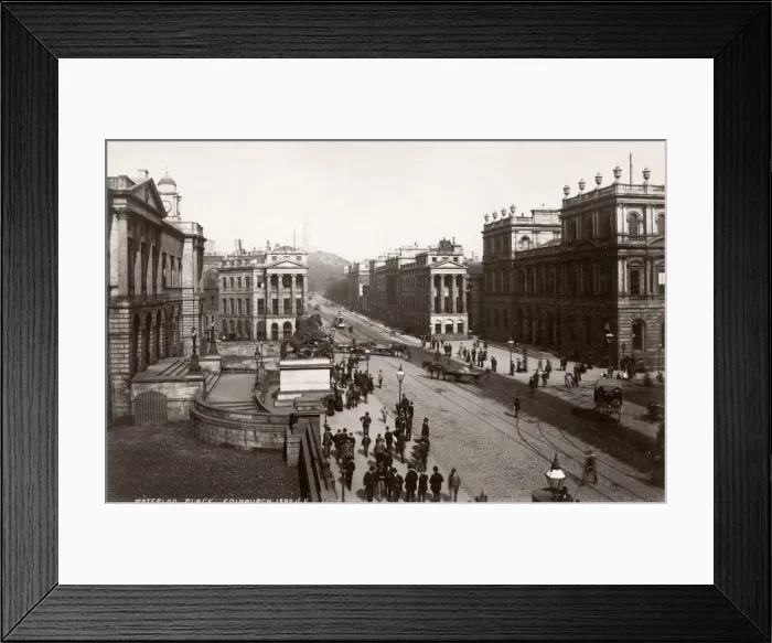 Framed Print : c. 1880s Scotland - Waterloo place Edinburgh Framed Print : c. 1880s Scotland - Waterloo place Edinburgh
