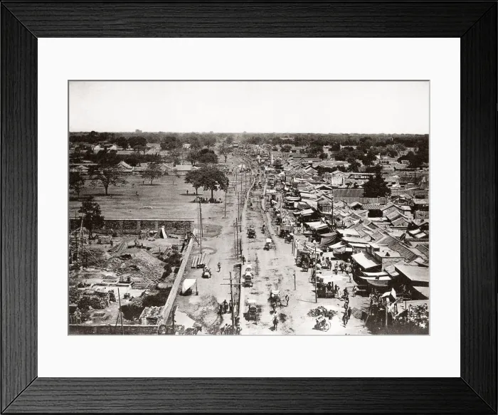 Framed Print : c. 1900s China - Peking Beijing - view from Hatamen north Framed Print : c. 1900s China - Peking Beijing - view from Hatamen north