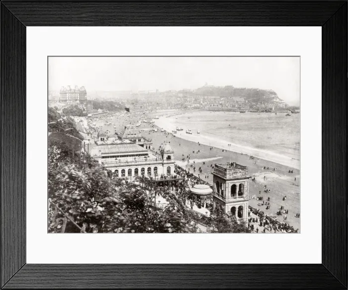 Framed Print : c. 1880s England Yorkshire Scarboroughseafront promenade Framed Print : c. 1880s England Yorkshire Scarboroughseafront promenade