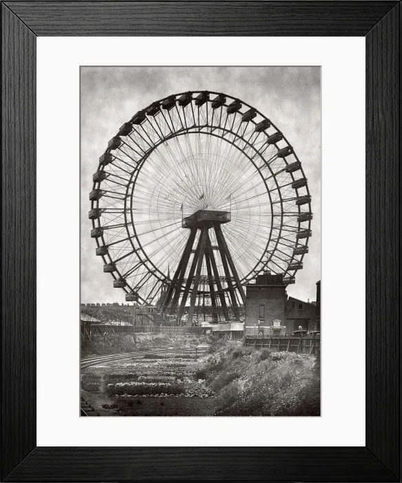 Framed Print : The Great Wheel built for Empire of India Exhibition London Framed Print : The Great Wheel built for Empire of India Exhibition London