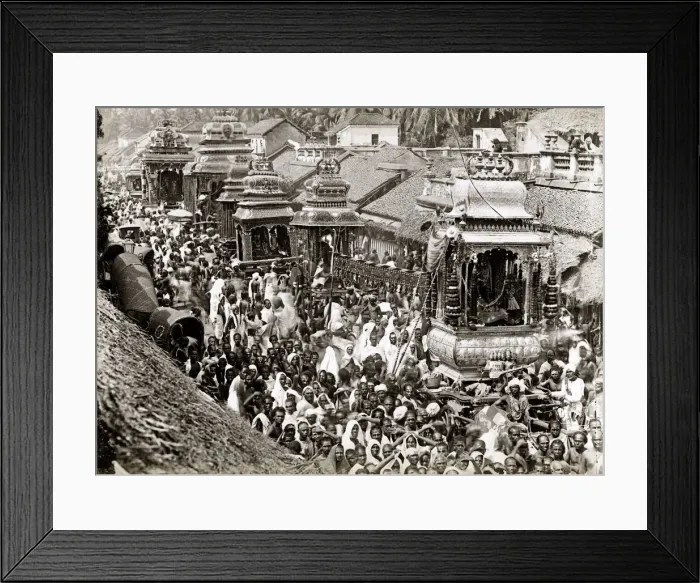 Framed Print : Procession of the tooth? Ceylon, Sri Lanka Framed Print : Procession of the tooth? Ceylon, Sri Lanka