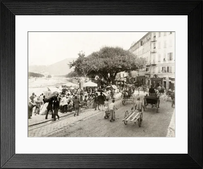 Framed Print : Street market, south of France Framed Print : Street market, south of France