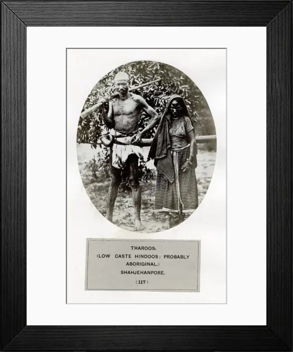 Framed Print : Tharoo (low caste Hindu) Shahjehanpore Framed Print : Tharoo (low caste Hindu) Shahjehanpore