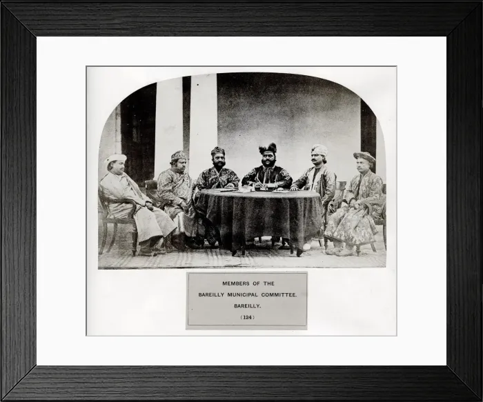 Framed Print : Members of the Bareilly Municipal Committee, India Framed Print : Members of the Bareilly Municipal Committee, India