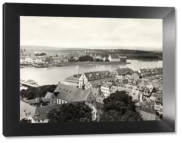View of Coblenz and river, Germany