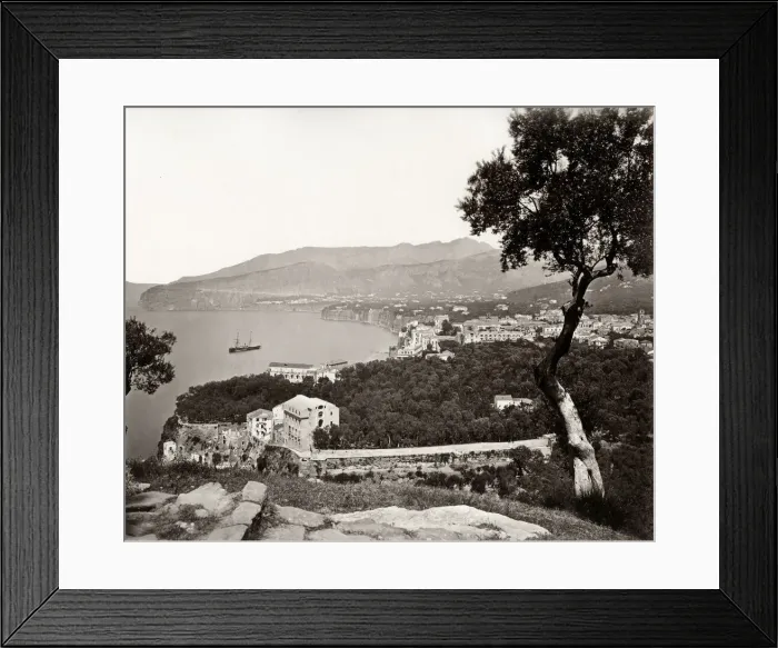 Framed Print : Mediterranean view at Sorrento, Italy Framed Print : Mediterranean view at Sorrento, Italy