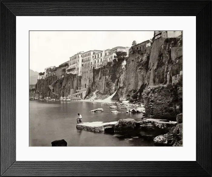 Framed Print : Clifftop hotels at Sorrento, Italy Framed Print : Clifftop hotels at Sorrento, Italy