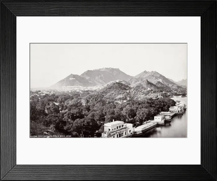 Framed Print : India - Ajmere Ajmer city from the Dowlat Bagh Framed Print : India - Ajmere Ajmer city from the Dowlat Bagh