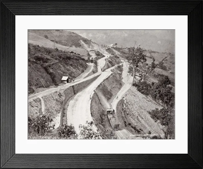 Framed Print : India - reversing station on the Darjeeling railway Framed Print : India - reversing station on the Darjeeling railway