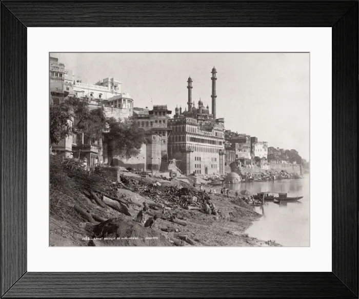 Framed Print : India - Great Mosque of Aurangzeb Benares Varanasi Framed Print : India - Great Mosque of Aurangzeb Benares Varanasi