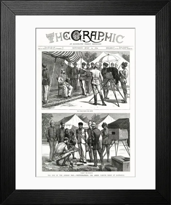 Framed Print : The end of the Afghan War featured on the cover of The Graphic Framed Print : The end of the Afghan War featured on the cover of The Graphic