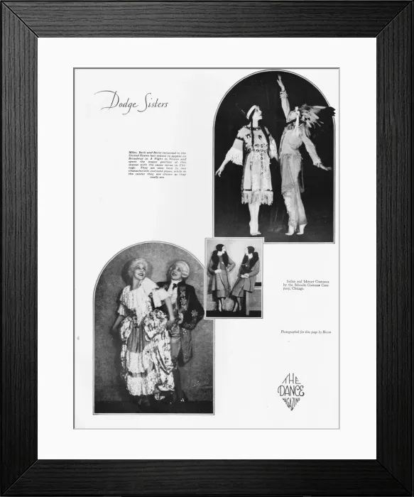 Framed Print : Three photographs of the Dodge Twins, America, 1930 Framed Print : Three photographs of the Dodge Twins, America, 1930
