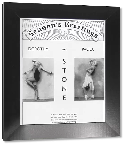 Portraits of the dancers Dorothy and Paula Stone, 1931