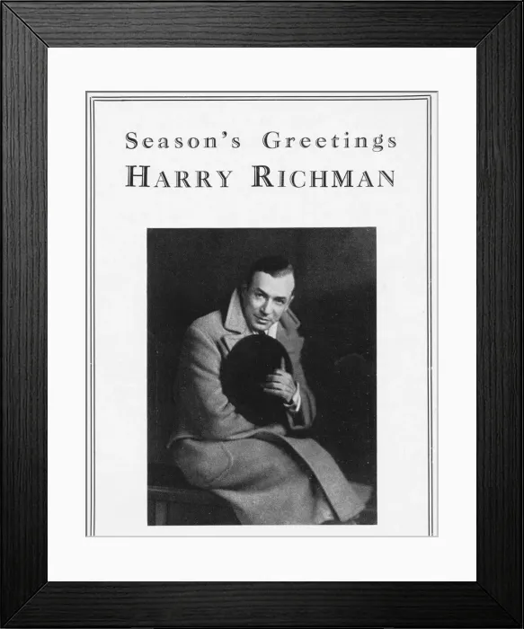 Framed Print : Portrait of Harry Richman, 1931 Framed Print : Portrait of Harry Richman, 1931