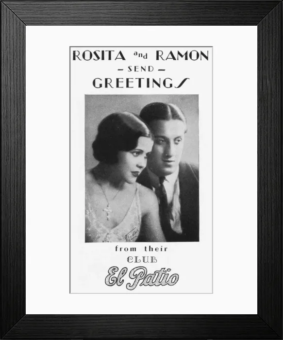 Framed Print : Portrait of the ballroom dancing team of Rosita and Ramo Framed Print : Portrait of the ballroom dancing team of Rosita and Ramo