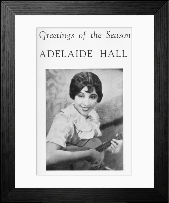 Framed Print : Portrait of Adelaide Hall, 1931 Framed Print : Portrait of Adelaide Hall, 1931