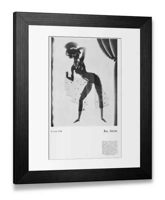 Framed Print : A sketch of a black female dancer seen in a hidden Framed Print : A sketch of a black female dancer seen in a hidden