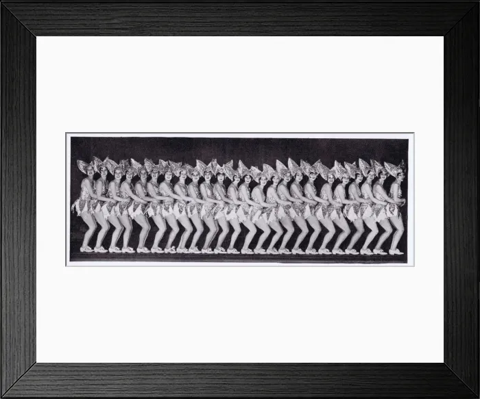 Framed Print : The 24 Mangan-Tillerettes - an English dancing