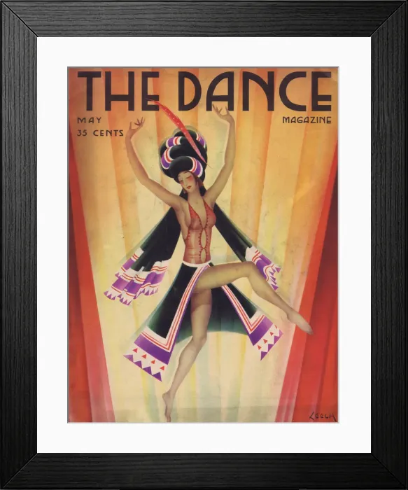 Framed Print : Cover of Dance Magazine, May 1931 Framed Print : Cover of Dance Magazine, May 1931