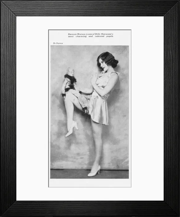 Framed Print : Davenie Watson, one of Billy Newsomes talented pupils, 1931 Framed Print : Davenie Watson, one of Billy Newsomes talented pupils, 1931
