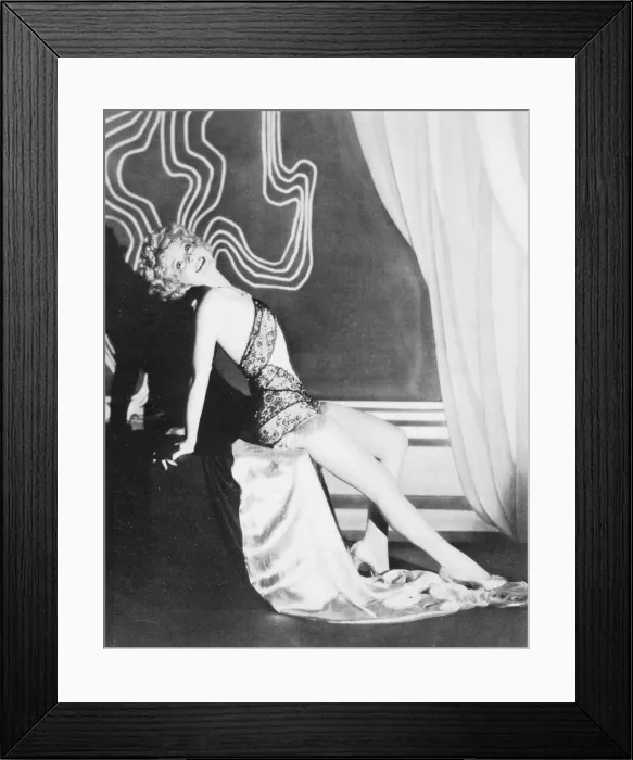 Framed Print : Nancy Carrol, Paramount-Publix star resting between scenes Framed Print : Nancy Carrol, Paramount-Publix star resting between scenes